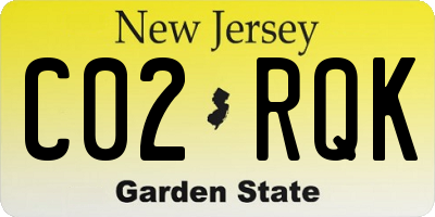 NJ license plate C02RQK