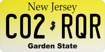 NJ license plate C02RQR