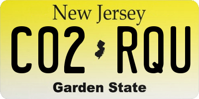 NJ license plate C02RQU