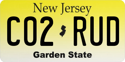 NJ license plate C02RUD