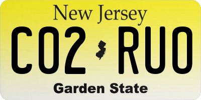 NJ license plate C02RUO