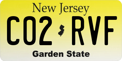 NJ license plate C02RVF