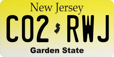 NJ license plate C02RWJ