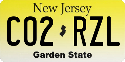 NJ license plate C02RZL