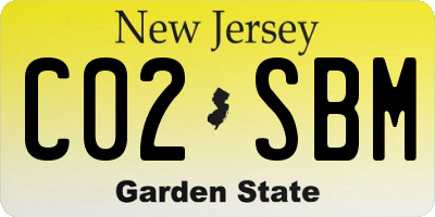 NJ license plate C02SBM