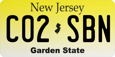 NJ license plate C02SBN