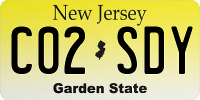NJ license plate C02SDY