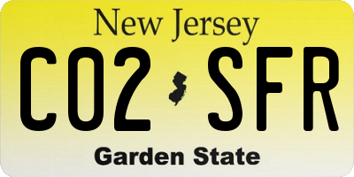 NJ license plate C02SFR