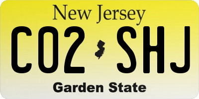 NJ license plate C02SHJ