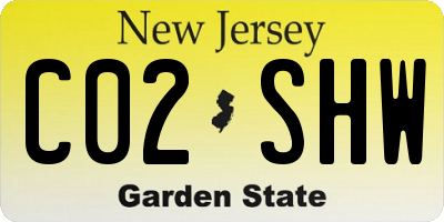 NJ license plate C02SHW