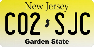 NJ license plate C02SJC