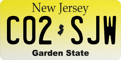 NJ license plate C02SJW