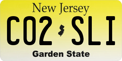 NJ license plate C02SLI