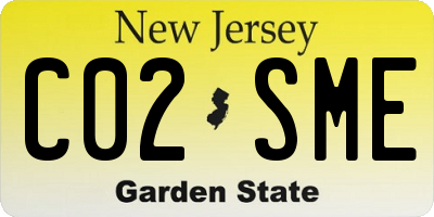 NJ license plate C02SME