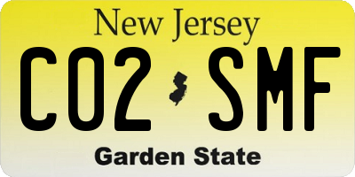 NJ license plate C02SMF