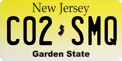 NJ license plate C02SMQ