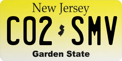 NJ license plate C02SMV