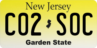 NJ license plate C02SOC
