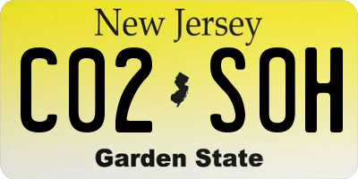NJ license plate C02SOH