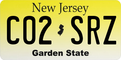 NJ license plate C02SRZ