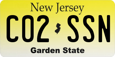 NJ license plate C02SSN