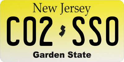 NJ license plate C02SSO