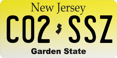 NJ license plate C02SSZ