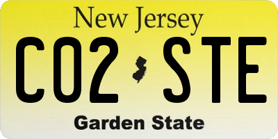 NJ license plate C02STE