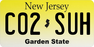 NJ license plate C02SUH