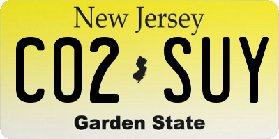NJ license plate C02SUY
