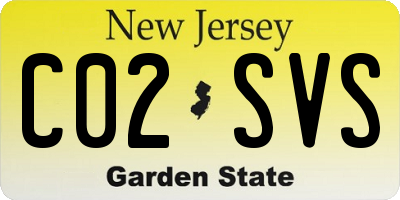 NJ license plate C02SVS