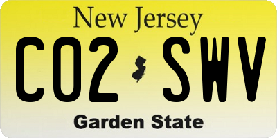 NJ license plate C02SWV