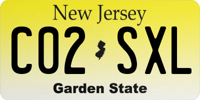 NJ license plate C02SXL