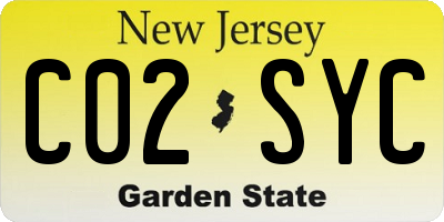 NJ license plate C02SYC