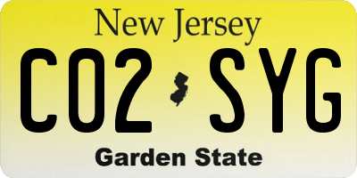 NJ license plate C02SYG