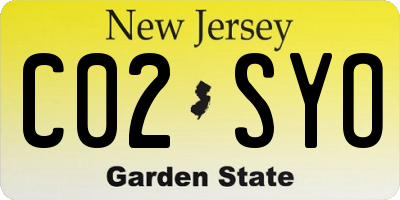 NJ license plate C02SYO