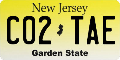 NJ license plate C02TAE