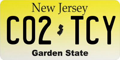 NJ license plate C02TCY
