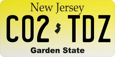 NJ license plate C02TDZ