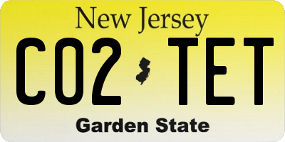 NJ license plate C02TET