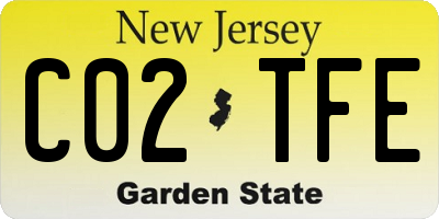 NJ license plate C02TFE