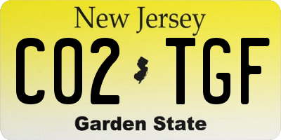 NJ license plate C02TGF