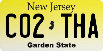 NJ license plate C02THA