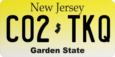 NJ license plate C02TKQ