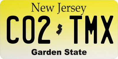 NJ license plate C02TMX