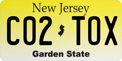 NJ license plate C02TOX