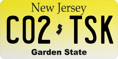 NJ license plate C02TSK