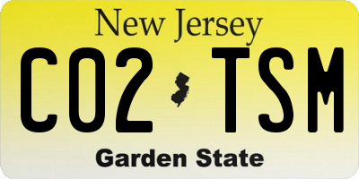 NJ license plate C02TSM