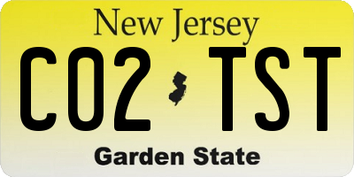 NJ license plate C02TST