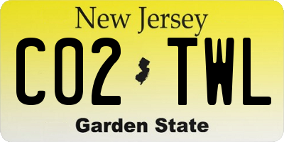 NJ license plate C02TWL